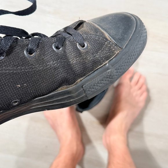 Converse Black Canvas High-Tops - Picture 11 of 15